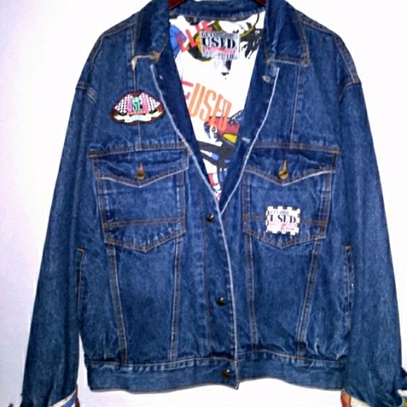 Get Used by Elie jean jacket ds vintage denim coat - Picture 6 of 13